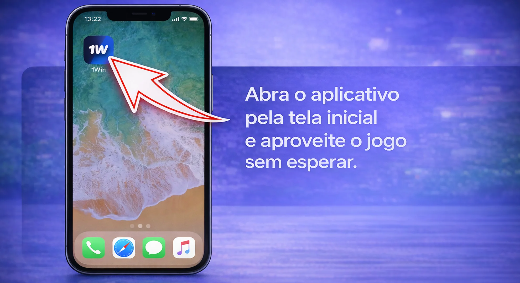 Instalando 1win iOS no seu iPhone - Passo 4